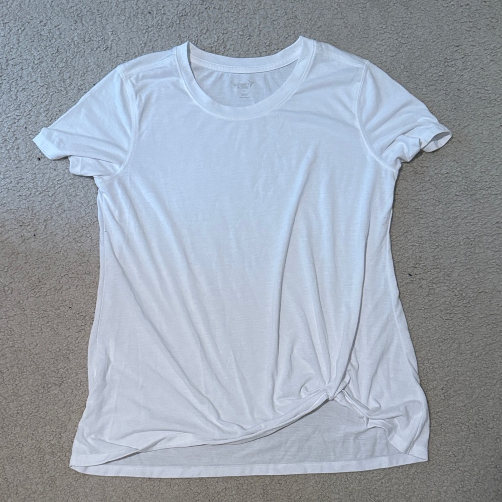 OLD NAVY ACTIVE White Tie-Front Top
